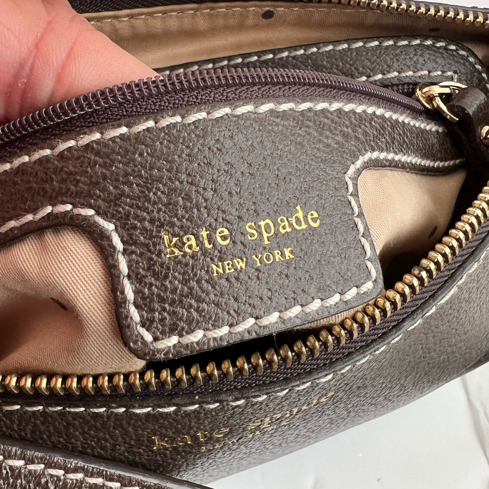 Kate Spade vintages brown Leather Cute Shoulder Bag. - Picture 7 of 10